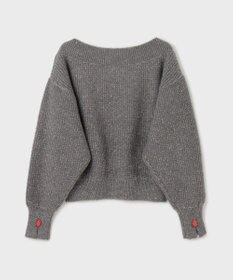 GRACE CONTINENTAL ラメリップニットトップ