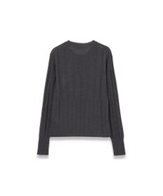 JOSEPH 【WEB&OUTLET限定・洗える】テクスチャードレーヨン　ラウンドネックニット