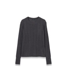 JOSEPH 【WEB&OUTLET限定・洗える】テクスチャードレーヨン　ラウンドネックニット