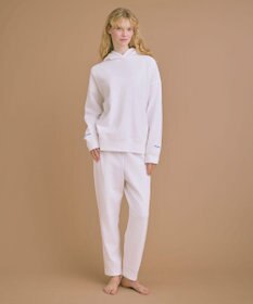 une nana cool 【綿混】あくびのお嬢さんのブークレー裏毛フーディー