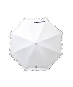 MOONBAT 【WEB限定】POLO RALPH LAUREN（ポロ ラルフローレン）晴雨兼用日傘 長傘 ワンポイントベア刺繍 フリル 一級遮光 遮熱 UV