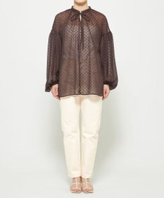 uncrave シアードットジャガード ブラウス