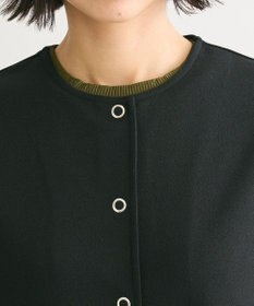 Green Parks カットジョーゼットペプラムベスト