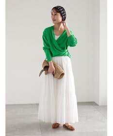 Te chichi 【雑誌掲載アイテム】2WAYカシュクールVネックカーディガン《2026 spring catalog item》