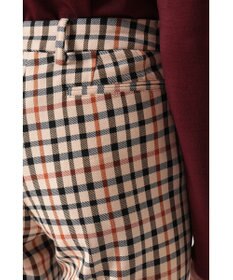 DAKS ツイル ハウスチェック スリムパンツ