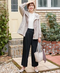 ANY SIS 【2WAY】リボン付き パフスリーブリブ ニット