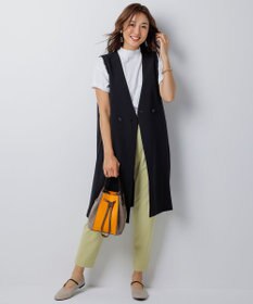 UNFILO 【ストレッチ/洗える】BEAUTY MOVE ダブルボタンジレ