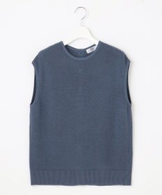 J.PRESS LADIES L 【洗える】コットンアセテート畦 ニットベスト