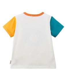 MIKI HOUSE HOT BISCUITS 【80-120cm】カラフルビーンズ フェイスプリント 半袖Tシャツ
