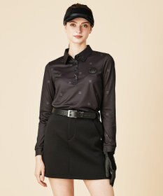 23区GOLF 【WOMEN】ワッペンプリント鹿の子シャツ