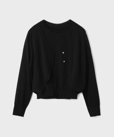 GRACE CONTINENTAL レイヤードニットトップ