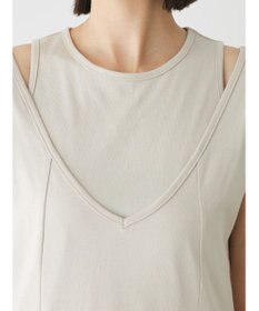 Green Parks カットワークデザインカットソーワンピース