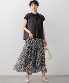 23区 【WEB&一部店舗限定】ライトタンブラー ギャザー フリル ブラウス