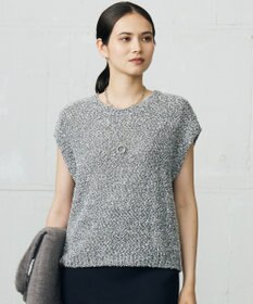 自由区 L 【カタログ掲載】ラメファンシーツイードニット ベスト