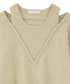 Green Parks フェイクレイヤードＶネックニットプルオーバー