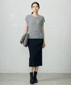 自由区 L 【カタログ掲載】ラメファンシーツイードニット ベスト