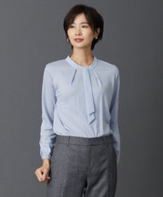 J.PRESS LADIES ウォッシャブルウールジャージー ボウタイ カットソー