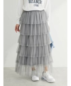 Green Parks ・ＥＬＥＮＣＡＲＥ　ＤＵＥ　ティアードラメチュールスカート