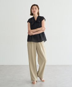 YECCA VECCA サイドラインパイピングストレートパンツ