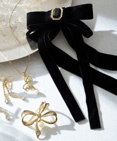 組曲 【好評につき追加販売】ベルベットリボンヘアクリップ