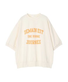 Green Parks ７分袖ロゴ裏毛プルオーバー