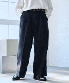 WEGO 【ウエストゴム】スーパーバギーデニムスラックス