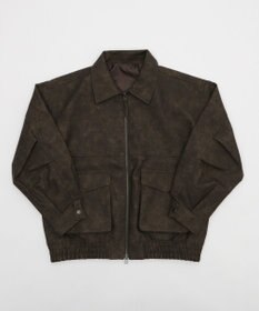 WEGO 【25年秋冬新作/ユニセックス着用ITEM/SMLサイズ展開】PUダブルZIPフライトブルゾン