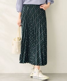 ANY 【新色追加/ウエストゴム】ウーリッシュプリーツスカート