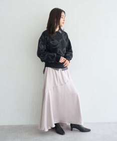 YECCA VECCA アート柄ふくれジャガードニット