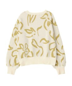 YECCA VECCA アート柄ふくれジャガードニット