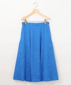 組曲 S 【WEB限定】エアリーフラワージャガード フレアスカート