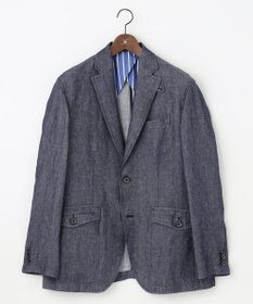 JOSEPH ABBOUD 【JAPANファブリック/セットアップ/清涼】LINEN DENIM ジャケット