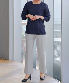 Tiaclasse 日本製エアシルキーワイドパンツ