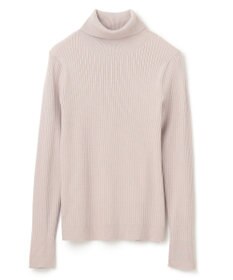 UNFILO 【吸湿発熱】リブ タートルネック ニット