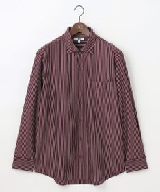 JOSEPH ABBOUD 【キングサイズ・綿100％・自然なストレッチ】マイクロストライプジャージー シャツ