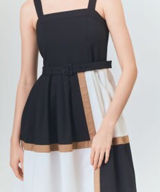 GRACE CONTINENTAL ライン配色キャミドレス