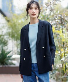 ANY SIS L シアーメッシュ ダブルジャケット