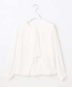 自由区 【XSサイズ～/洗える】ロイヤルシフォン デザインブラウス