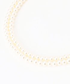 ANY 【ブローチ付】2連フェイクパール ネックレス