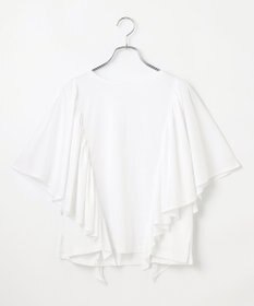 #Newans 【乾燥機可能/接触冷感】ラッフルフリルカットソー