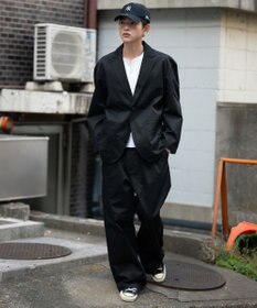 WEGO 別注RED　KAPタックワイドチノパンツ