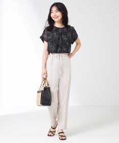 ANY SIS シフォンかぶせ ブラウス