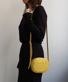 blancle シュリンクレザー ラウンドショルダーバッグ