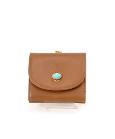 UNBILLION ペルケ perche ジェムストーンヒネリかぶせ三つ折りミニ財布