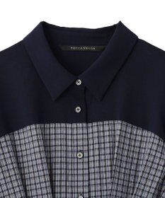 YECCA VECCA ハーフスリーブベアドッキングワンピース