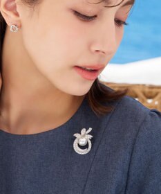 Tiaclasse ミニクリスタルブローチ