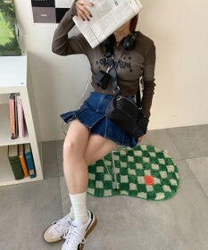 WEGO ポーチ付きランダムポケットデザインショルダー