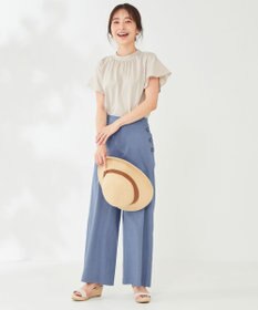 ANY SIS 【洗える】シャンブレーマリン パンツ