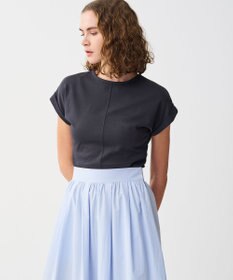 uncrave ダブルフェイスジャージー 2WAYスリットトップス