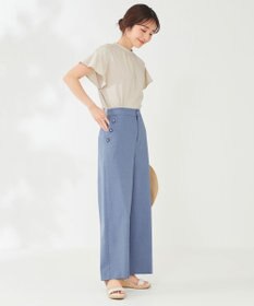 ANY SIS 【洗える】シャンブレーマリン パンツ